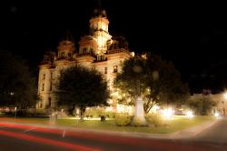 Rathaus in Texas mit Lichtstimmung